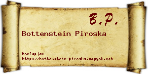 Bottenstein Piroska névjegykártya